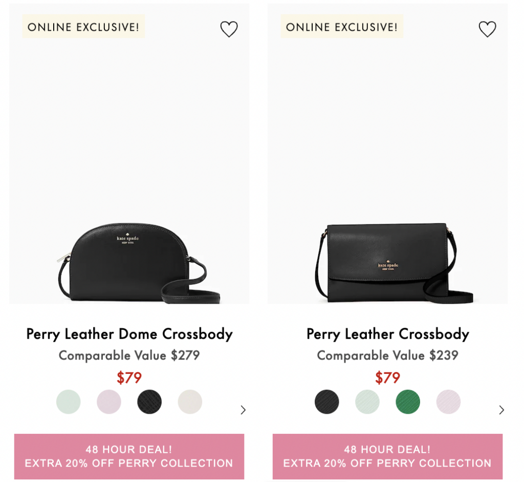 Kate Spade product promotions