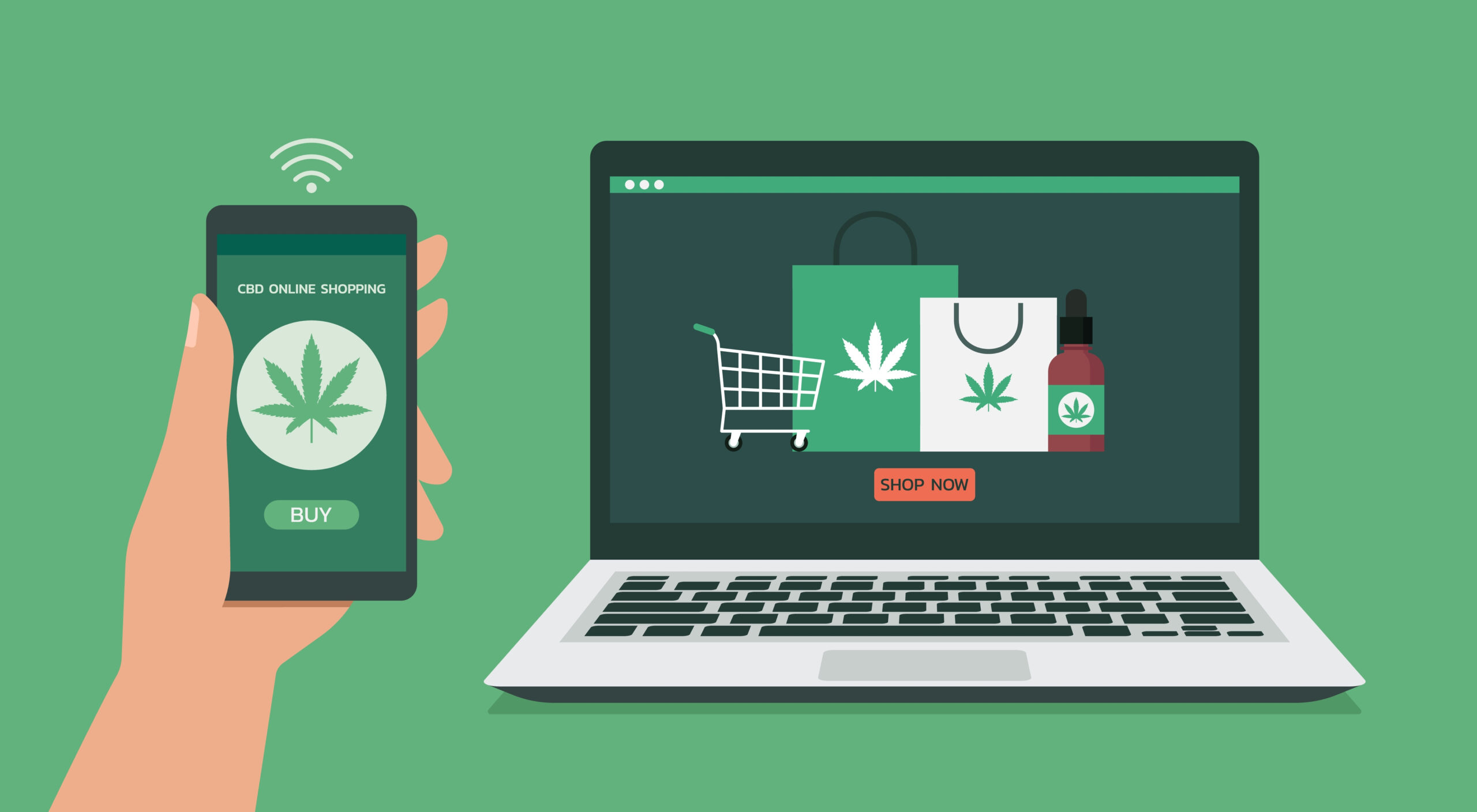 Shopping for cannabis online