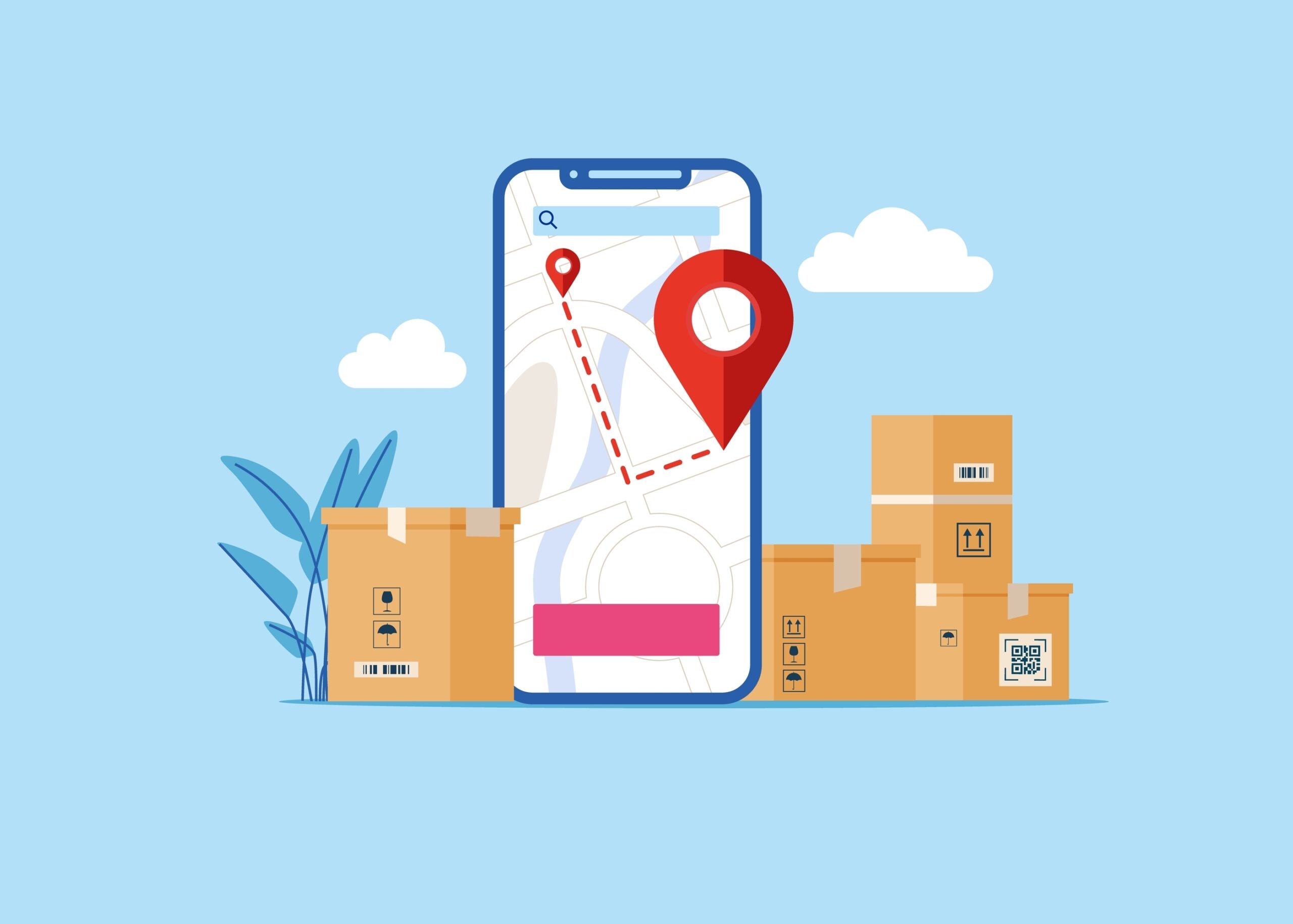 Delivery tracking on mobile.