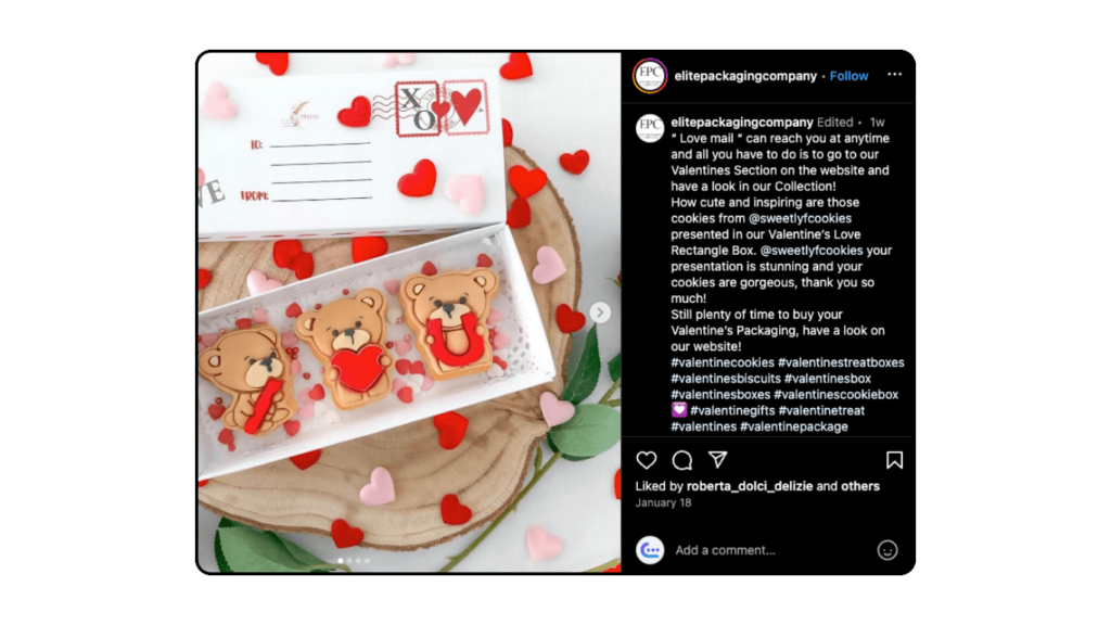 valentines custom love packaging