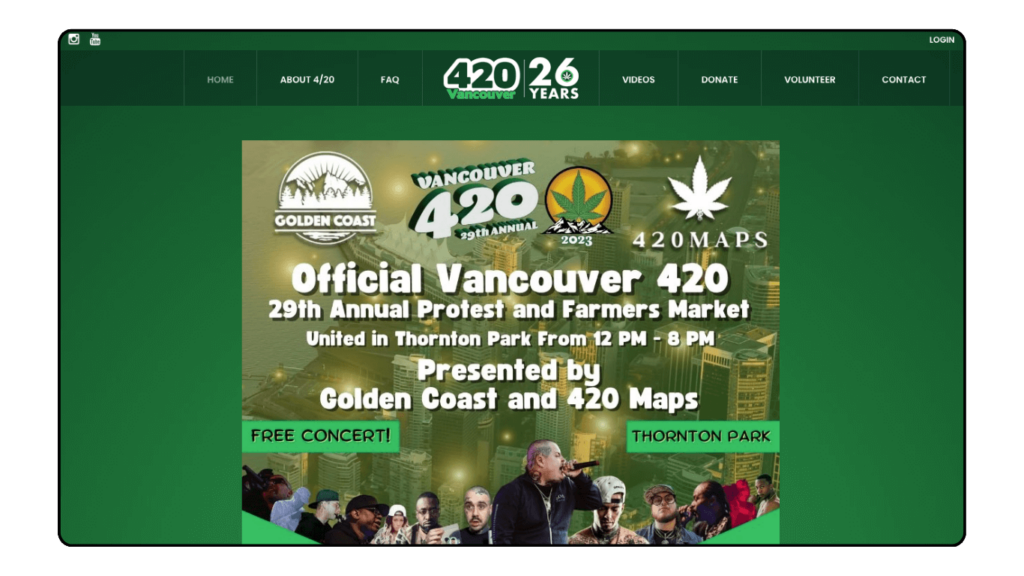 Cannabis 420 events in the community