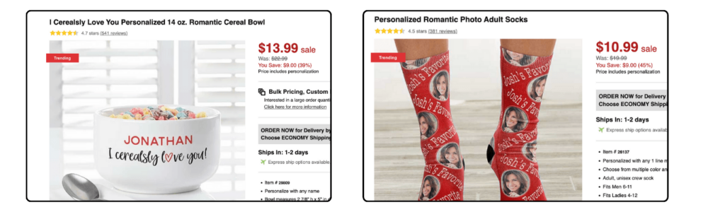 valentines marketing ideas, personalized gifts